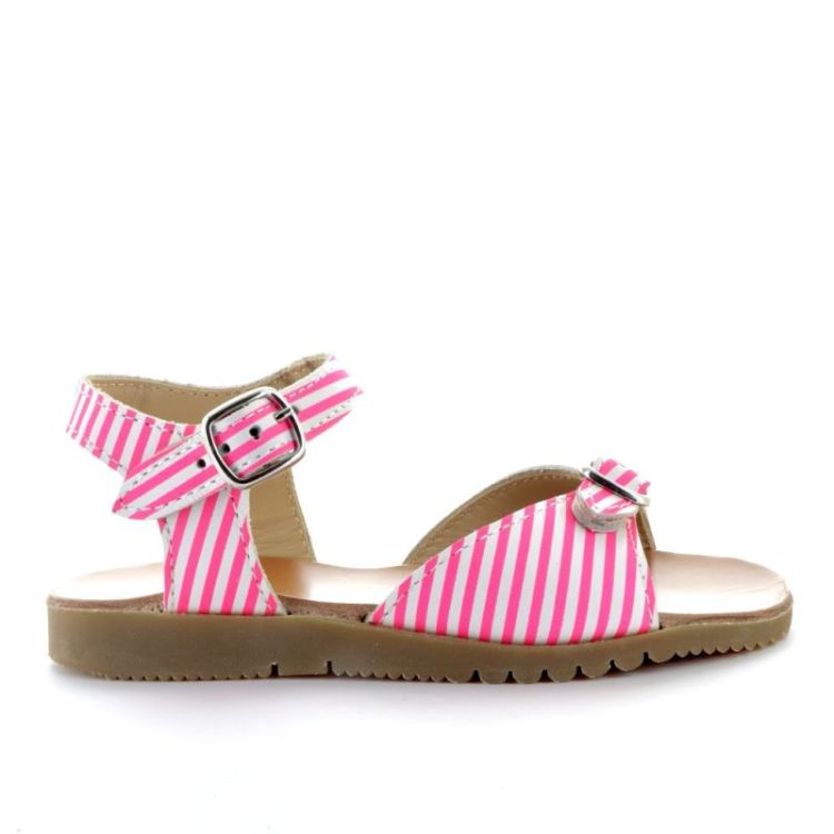 open sandaal fuxia fluo