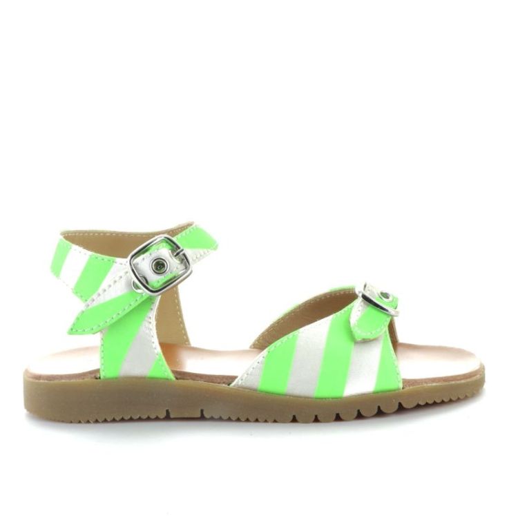 open sandaal verde bianco