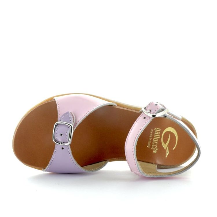 open sandaal lila rosa
