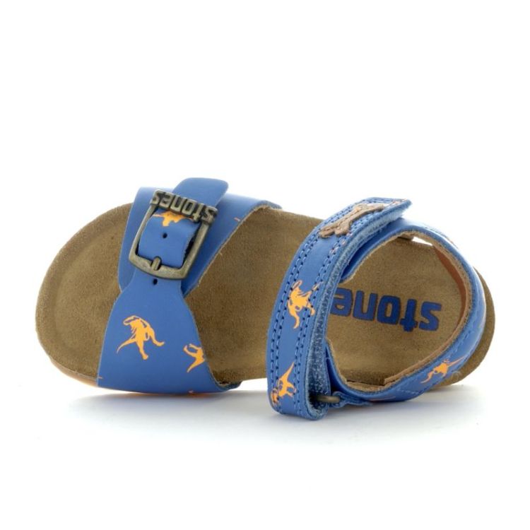 losto open sandaal blue orange
