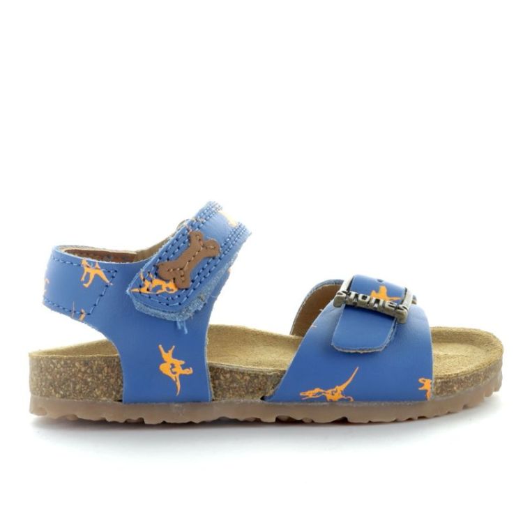 losto open sandaal blue orange