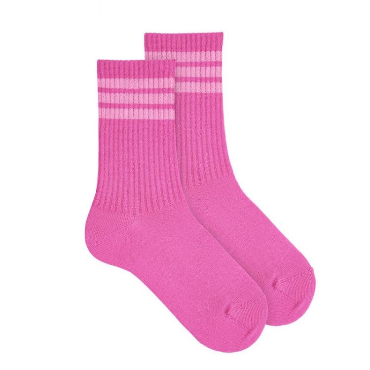 korte sokken 513 fuxia
