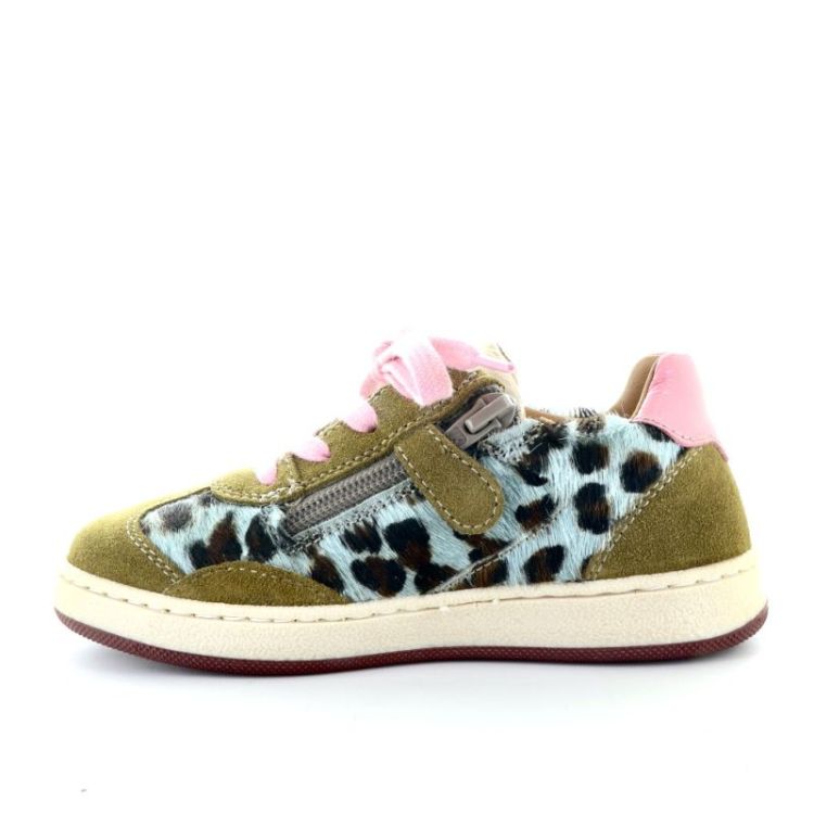 Romagnoli sneaker leo print caval celeste