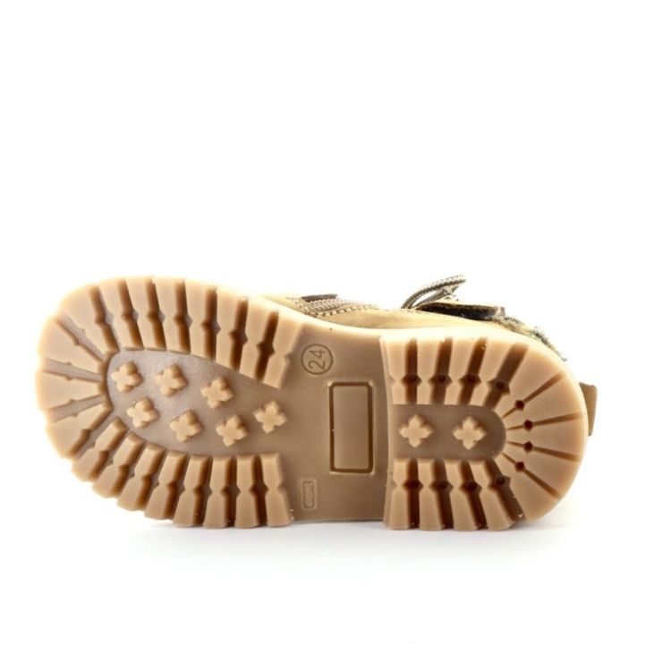 Bottines met rits en veter cuoio