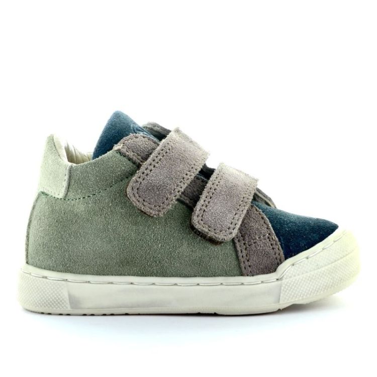 velcro sneaker met bumper olive navy