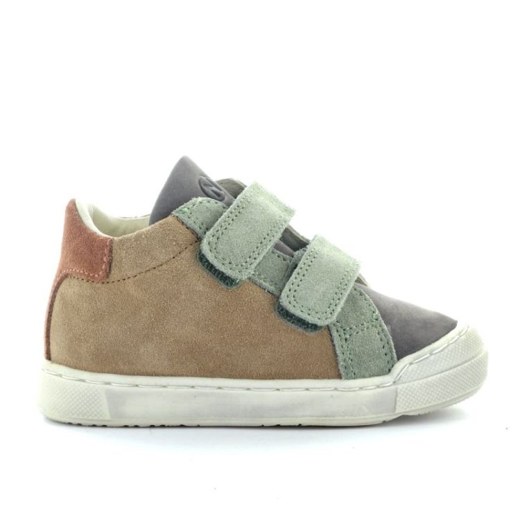 velcro sneaker met bumper brown anthracit