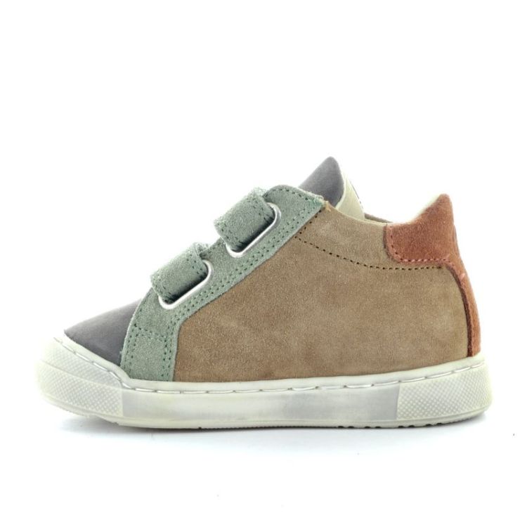 velcro sneaker met bumper brown anthracit