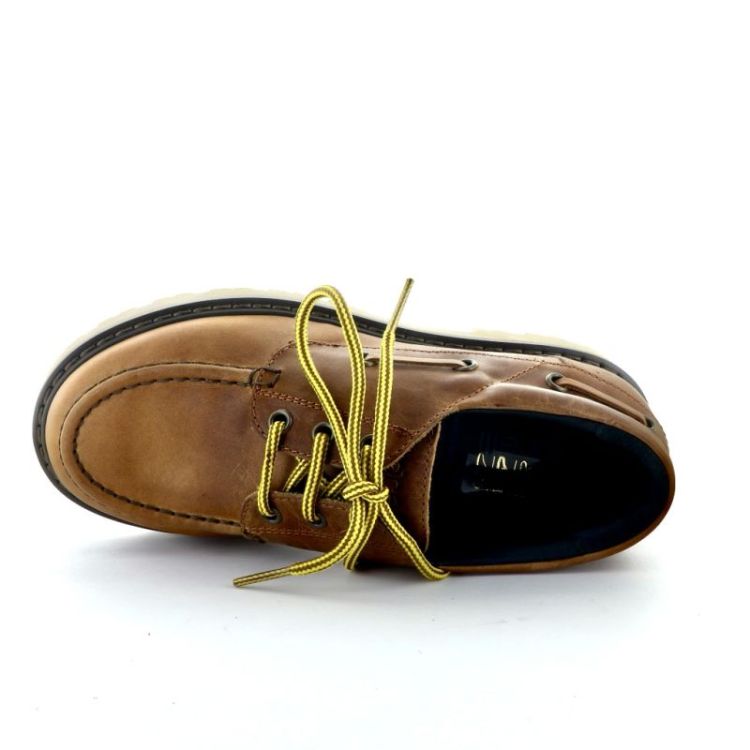 stevige stoere veterschoen tobacco