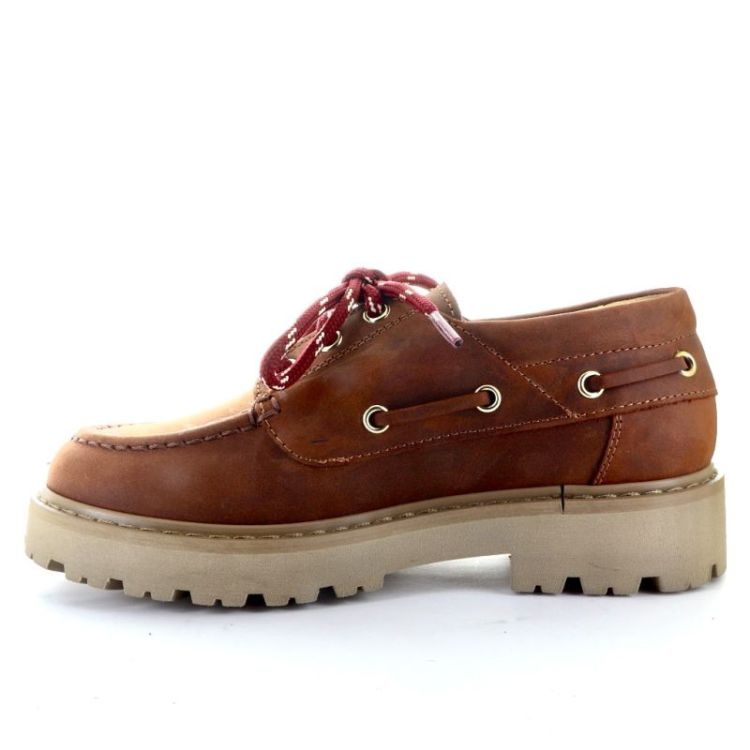 stevige stoere veterschoen dark brown
