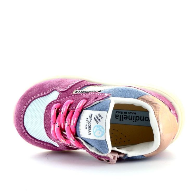 kleurrijke eerste stap sneaker fuxia fluo