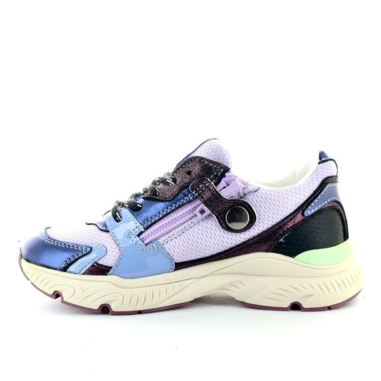 coole sneaker rits veter grigio blu