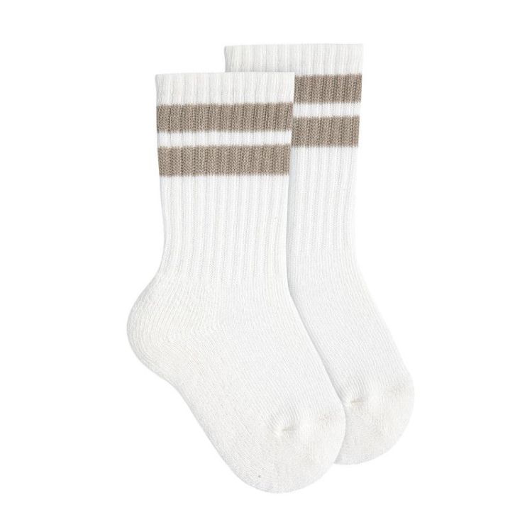 kiekous katoen met strepen 73 cream beige