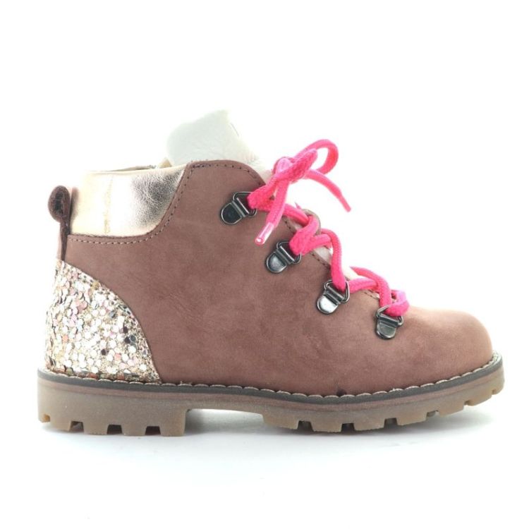 stoere boots rits en veter pervinca