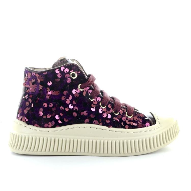 glitter sneakers bordeaux