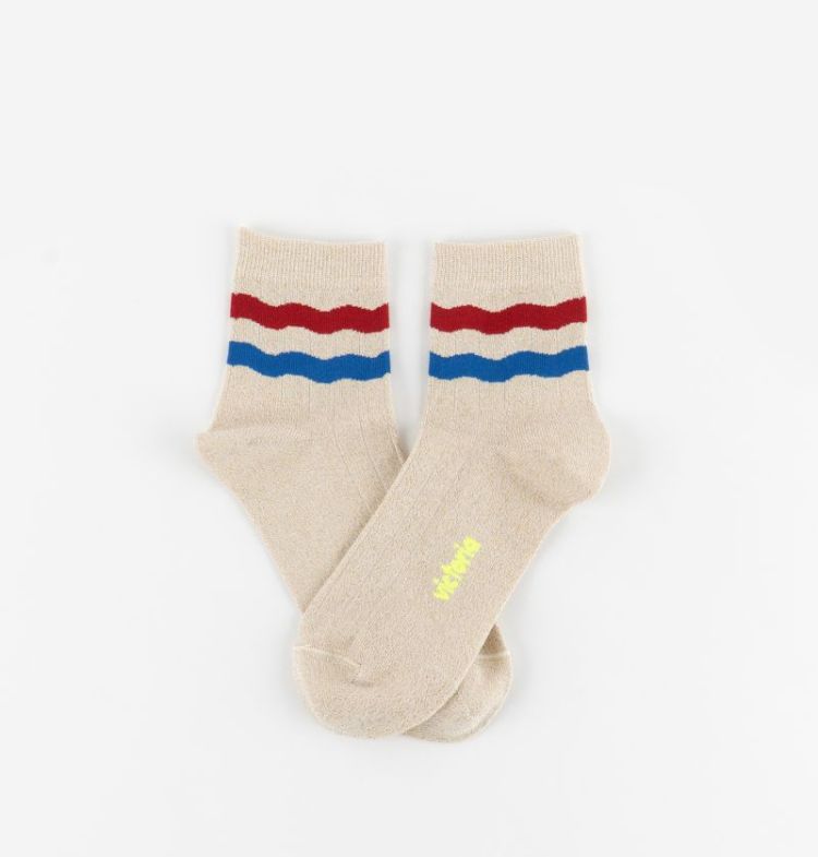 lurex socks goud