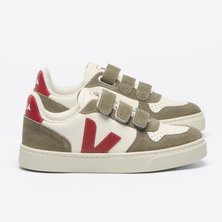 SMALL V-10 LEATHER pepper kaki