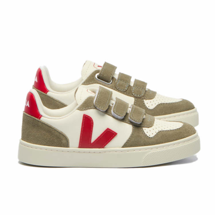 SMALL V-10 LEATHER pepper kaki